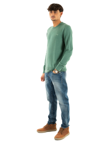 Pull hiver schott beal1 sage kaki