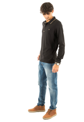 Polos manches longues Benson & Cherry gibsonlong noir