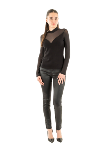 Tee shirt manches longues morgan 242-timara noir