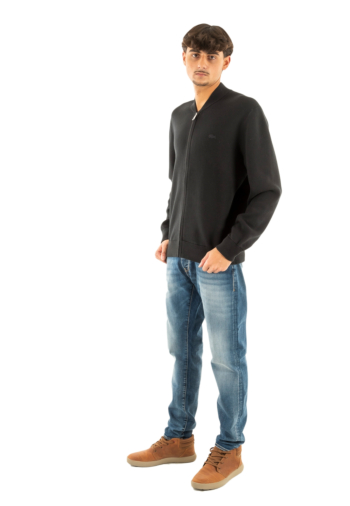 Gilets cardigans lacoste ah5177 031 noir