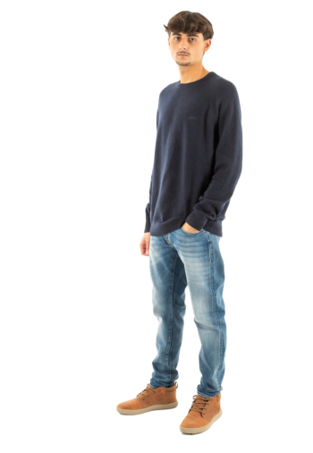 Pull hiver superdry wool blend h5c charred navy marl