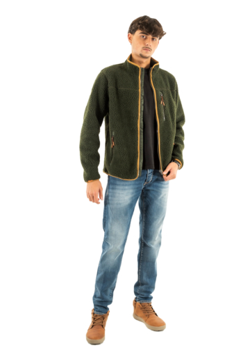 Gilets cardigans superdry outdoor full zip fleece 1km surplus goods olive green