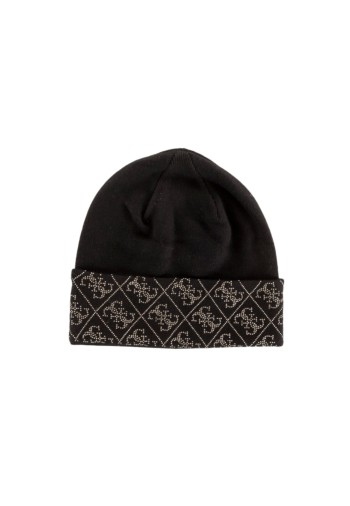 Bonnets guess jeans nora 4g rhinestones jblk jet black a996