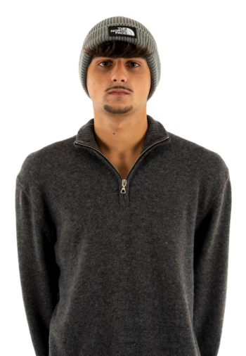 Bonnets the north face logo box cuffed dyy tnf medium grey heather