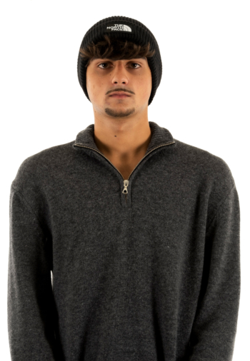 Bonnets the north face logo box cuffed jk3 tnf black