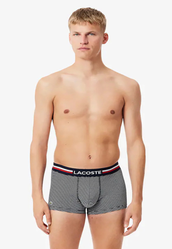 Calecons et slips lacoste 5h2382 525 marine/blanc