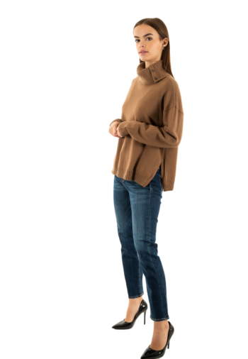 Pull hiver only jayden cocoa créme