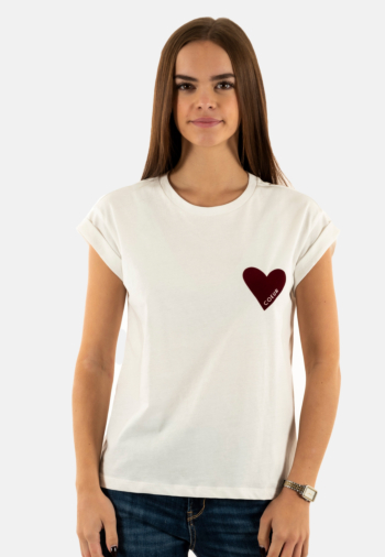 Tee shirt grace & mila take bordeaux