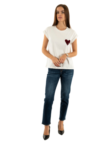 Tee shirt grace & mila take bordeaux