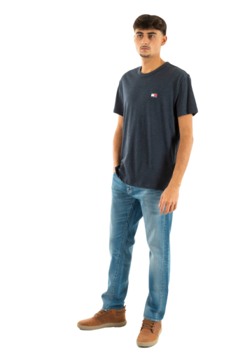 Tee shirt tommy jeans reg badge c1g dark night navy htr