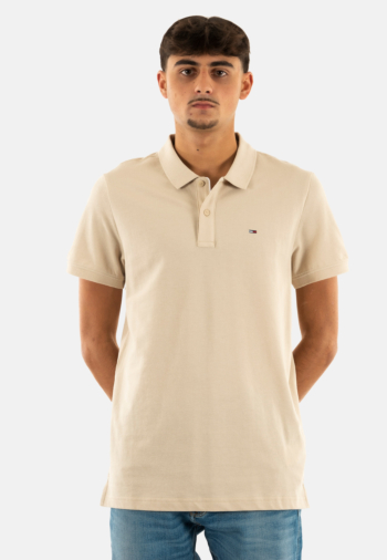 Polos tommy jeans slim placket aby gulf sand