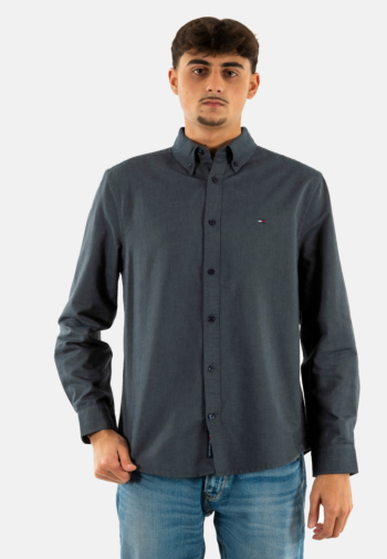 Chemise tommy jeans reg oxford c1g dark night navy