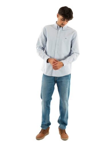 Chemise tommy jeans reg oxford c5x nordic iris