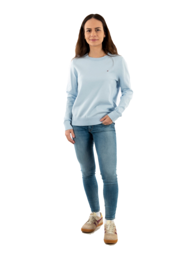 Sweat tommy jeans jersey stitch c1o breezy blue