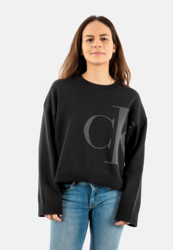 Sweat calvin klein jeans smooth c ub1 black