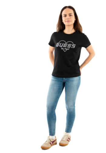 Tee shirt guess jeans narciso jblk jet black a996