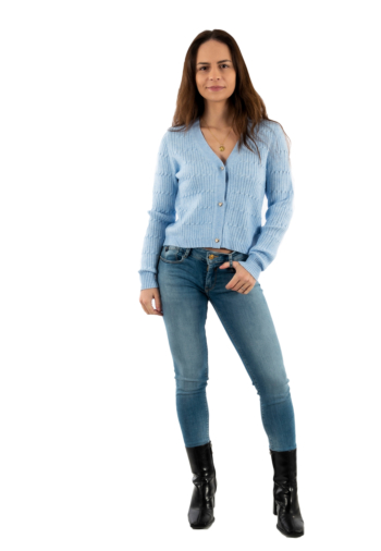 Gilets cardigans only katia kentucky blue w. melange