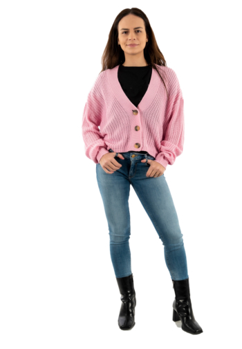 Gilets cardigans only carol prism pink