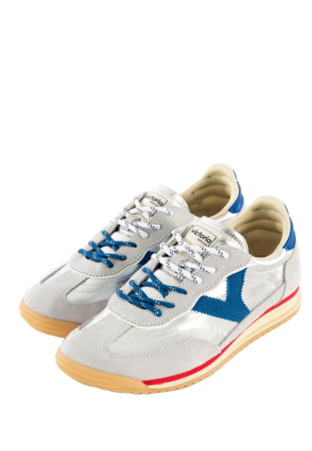 Baskets basses victoria saturno nylon & serraje metal 14 plata