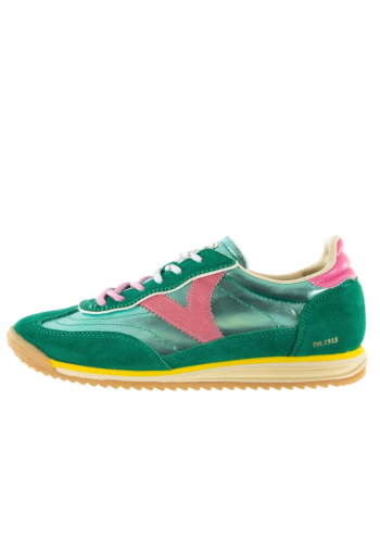 Baskets basses victoria saturno nylon & serraje metal 612 jade