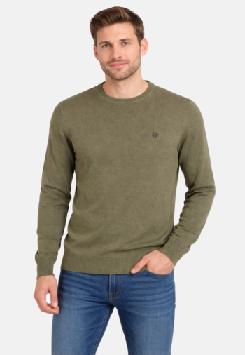 Pull hiver superdry essentials j7r lily pad green marl