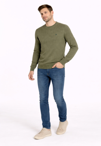 Pull hiver superdry essentials j7r lily pad green marl