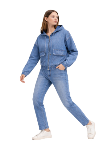 Blousons et vestes only kenzie medium blue denim