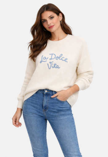 Pull leger grace & mila viggo bleuet