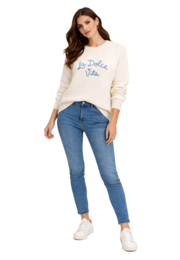 Pull leger grace & mila viggo bleuet