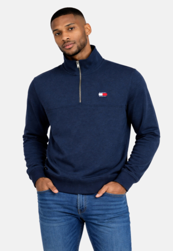 Sweat tommy jeans reg badge qz c1g dark night navy htr