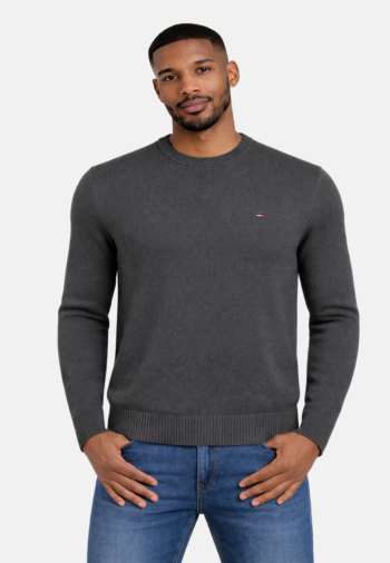 Sweat tommy jeans slim ess pt2 washed black