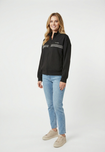 Sweat guess jeans berthe jblk jet black a996