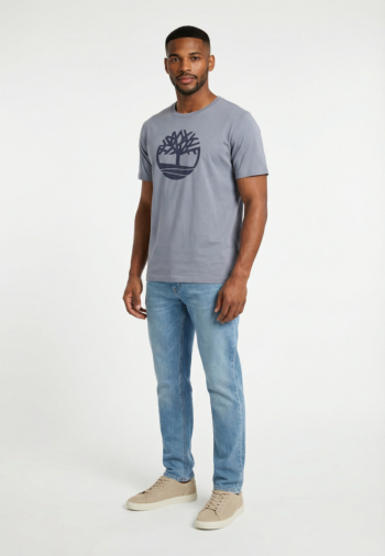 Tee shirt timberland k-r brand tree b881 stone wash