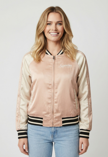 Blousons et vestes superdry suikajan embroidered 1pt light taupe