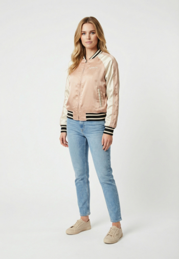 Blousons et vestes superdry suikajan embroidered 1pt light taupe