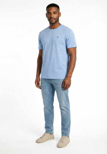Tee shirt calvin klein jeans classic monogram c32 blue descent