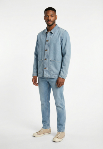 Blousons et vestes faguo liffre den01 light denim