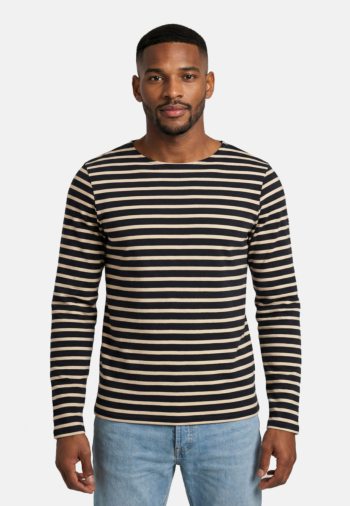 Pull leger saint james meridien moderne marine/ecru