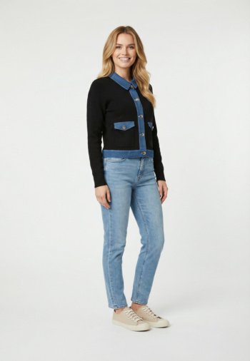 Gilets cardigans morgan 251-mnaki noir m