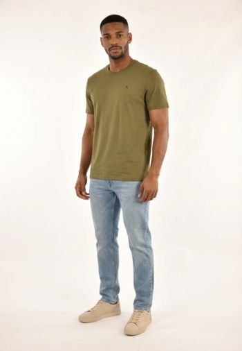 Tee shirt calvin klein jeans classic monogram 2e1 fatigue