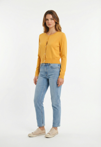 Gilets cardigans molly bracken e1725ep jaune orange