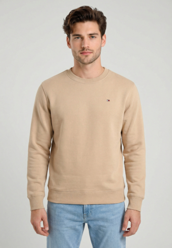 Sweat tommy jeans reg s flag crew aby gulf sand