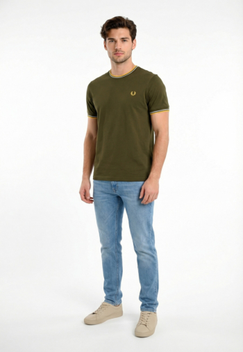 Tee shirt fred perry twin tipped 05b hntngr/lgic/lmnb