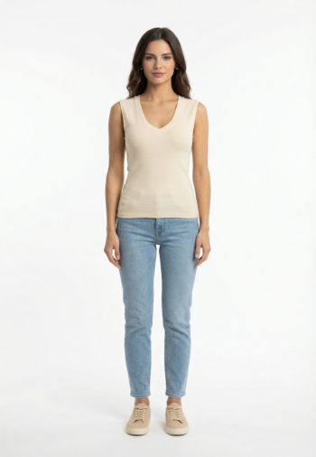 Debardeurs la petite etoile dila 11 ecru