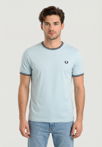 Tee shirt fred perry twin tipped 97a bllbybl/drkairf