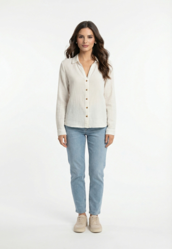 Chemisier only thyra cloud dancer