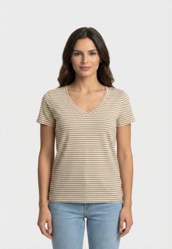 Tee shirt only venus mermaid oatmeal+silver glitter (veli)