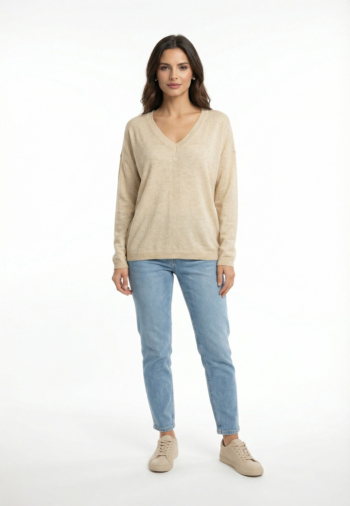 Pull leger only abella birch gold glitter