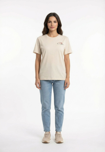 Tee shirt the north face monte regular qli1 white dune