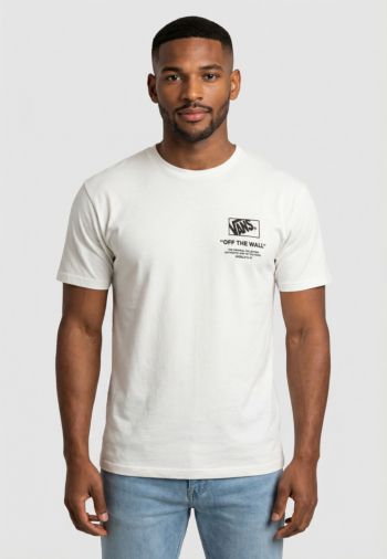 Tee shirt vans stacked hi wht1 white